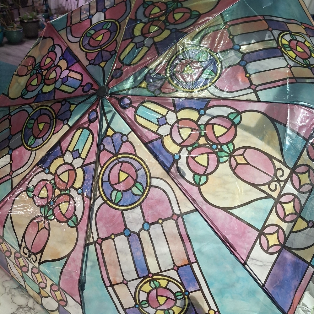 Stained GlassPattern Umbrella - Picture 7 of 7